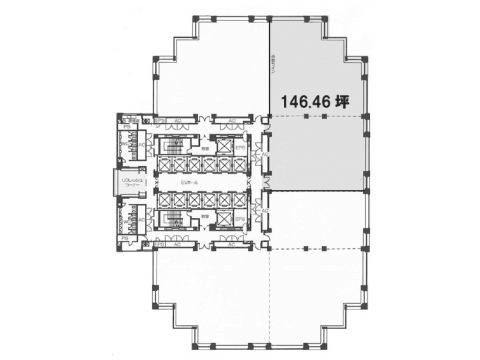 日石横浜ビル　平面図